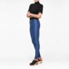 Legging satiné bleu matisse face Coupe Classique Bleu Matisse