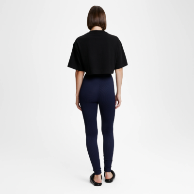 Legging effet côtelé blue night femme – vue arrière complète