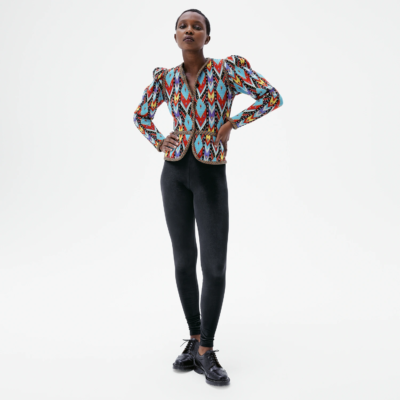 Legging velours noir Black Swan femme coupe classique tenue élégante