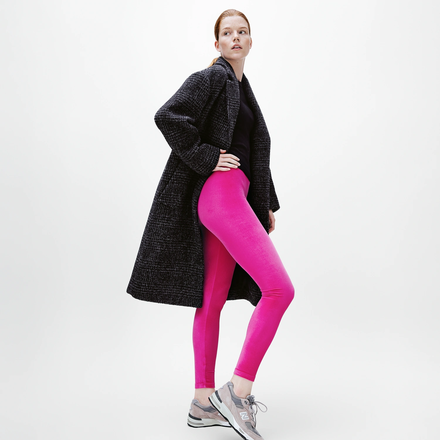 Legging Enfant The Children's Place – Velours Rose Vif – Taille 10-12 Ans – Très Bon état